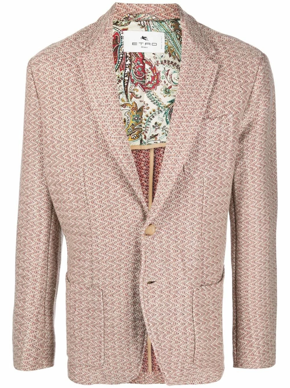 ETRO Prix Acceptable Blazer à simple boutonnage blazers homme 1 ETRO blazer à simple boutonnage