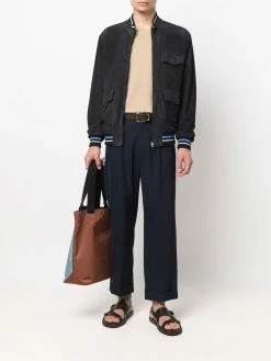 ETRO veste en cuir à design multi-poches