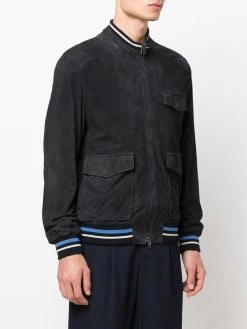 ETRO veste en cuir à design multi-poches