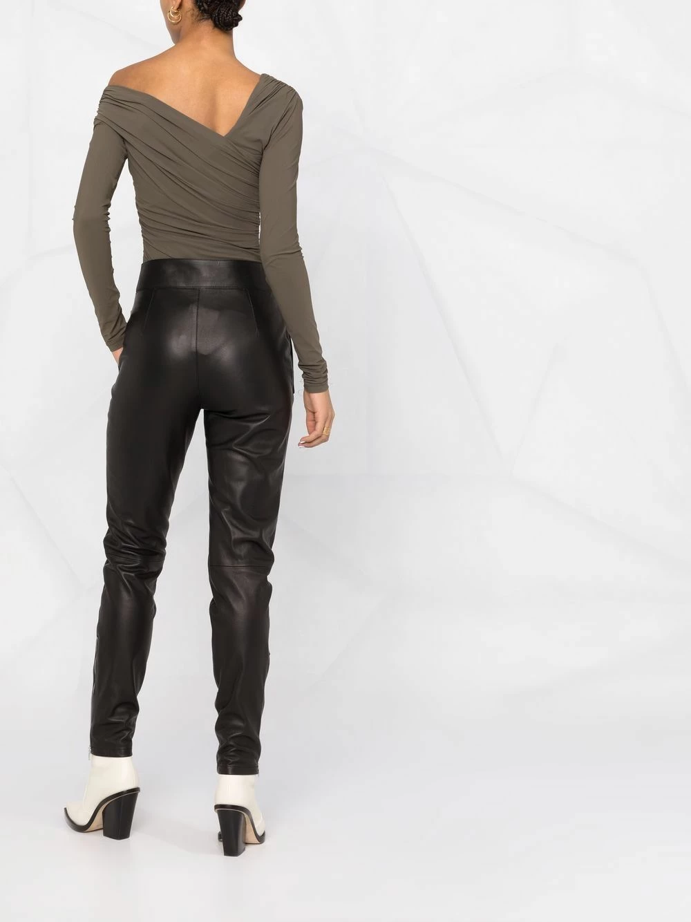 ETRO Pantalon skinny en cuir Qualité Supérieure pantalons skinny femme 4 ETRO pantalon skinny en cuir