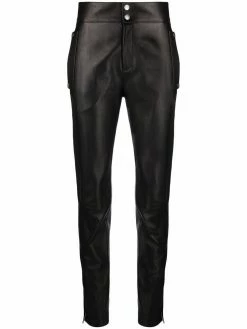 ETRO pantalon skinny en cuir