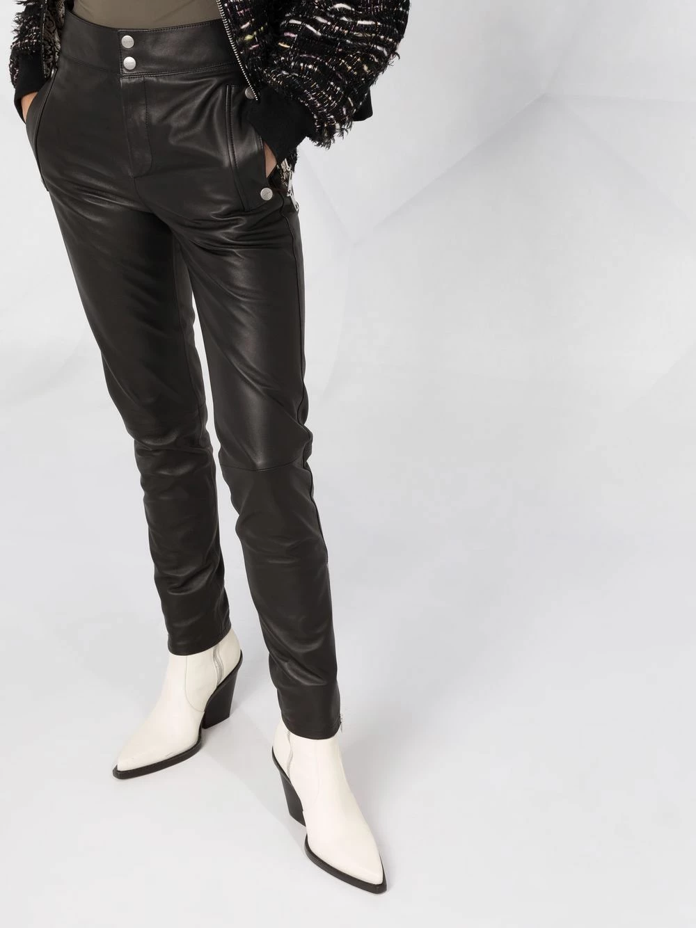 ETRO Pantalon skinny en cuir Qualité Supérieure pantalons skinny femme 5 ETRO pantalon skinny en cuir