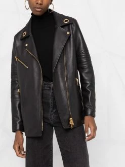 ETRO veste de moto à doublure à motif cachemire