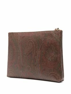 ETRO pochette à logo imprimé