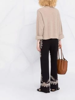 ETRO pantalon imprimé à taille haute