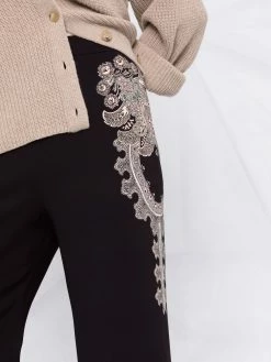 ETRO pantalon imprimé à taille haute