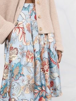 ETRO jupe à fleurs