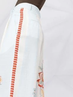 ETRO pantalon imprimé à taille haute