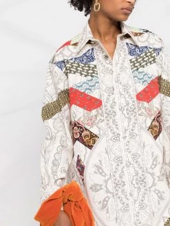 ETRO robe-chemise à imprimé graphique