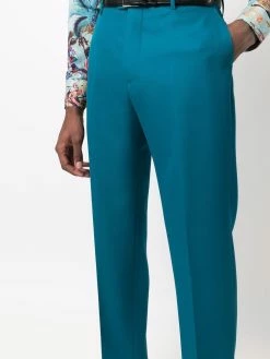ETRO pantalon de costume à plis marqués