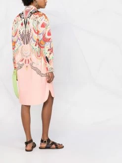 ETRO Robe chemise à imprimé graphique Prix Dégriffé robes de jour femme 11 ETRO robe-chemise à imprimé graphique