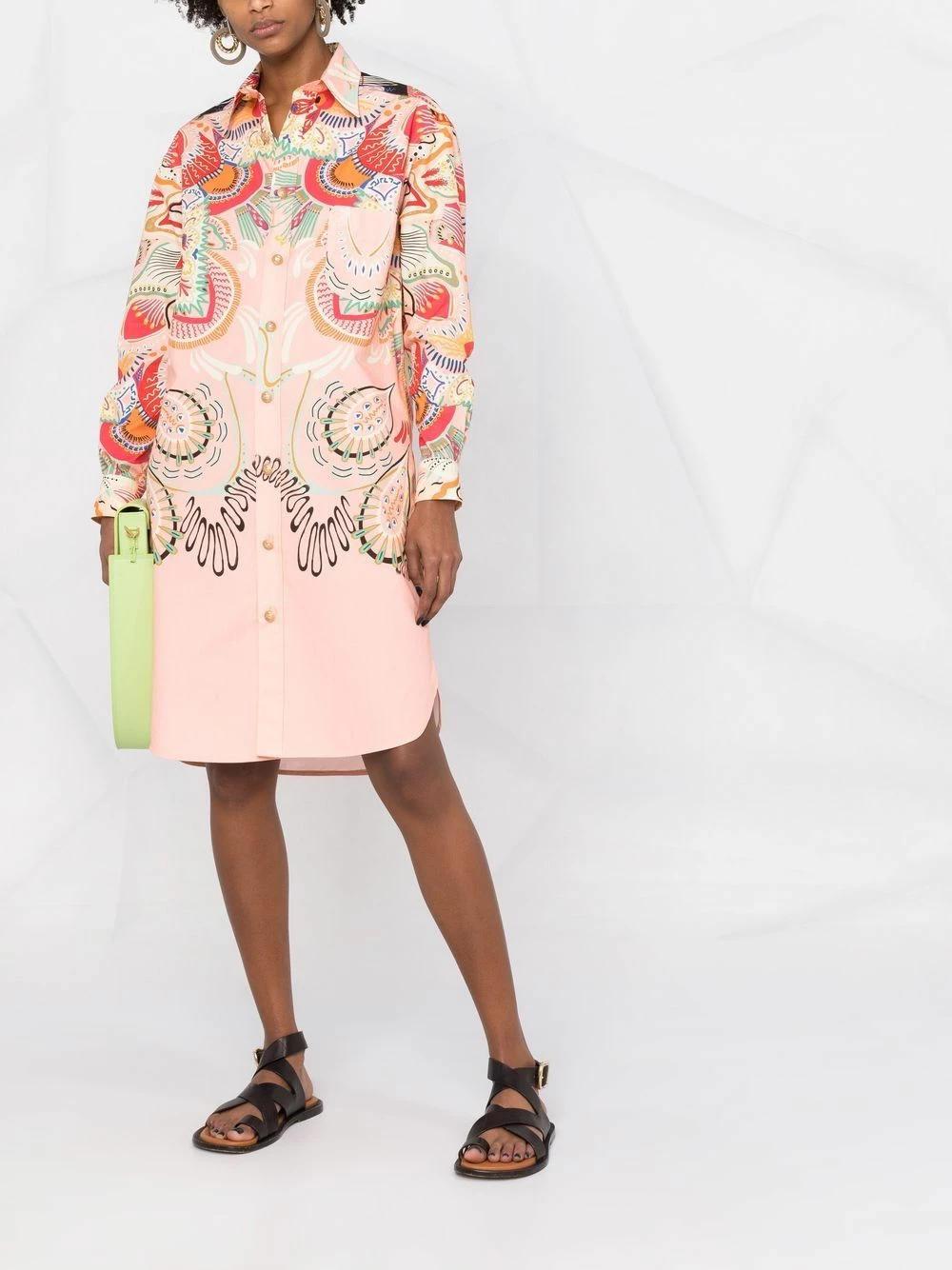 ETRO Robe chemise à imprimé graphique Prix Dégriffé robes de jour femme 2 ETRO robe-chemise à imprimé graphique