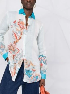 ETRO chemise à imprimé graphique