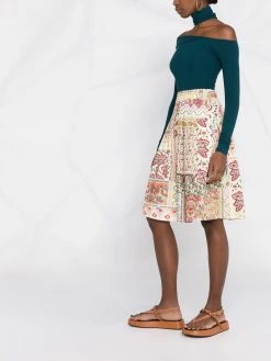 ETRO jupe imprimée à taille haute