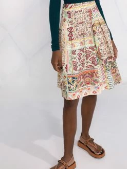 ETRO jupe imprimée à taille haute