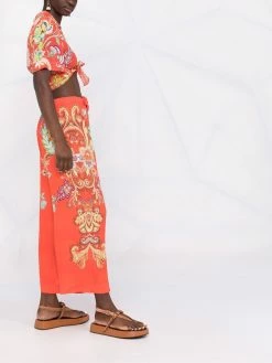 ETRO haut à imprimé graphique