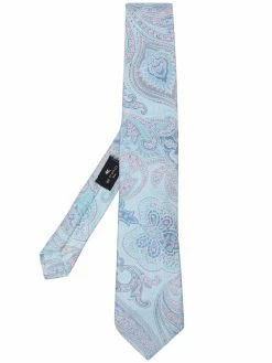 ETRO cravate en soie à imprimé cachemire