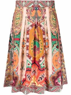 ETRO jupe mi-longue à imprimé cachemire