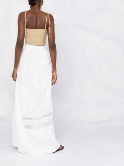 ETRO jupe longue May brodée de dentelle