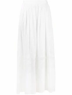 ETRO jupe longue May brodée de dentelle