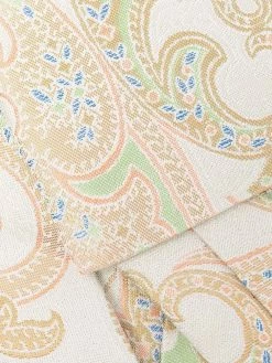 ETRO cravate en soie à imprimé cachemire