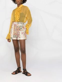 ETRO short en coton à imprimé patchwork