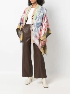 ETRO manteau à fleurs en jacquard