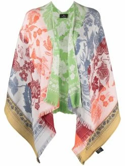 ETRO manteau à fleurs en jacquard