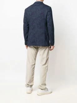 ETRO blazer imprimé à capuche détachable