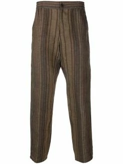 ETRO pantalon slim à rayures verticales
