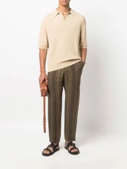 ETRO pantalon slim à rayures verticales