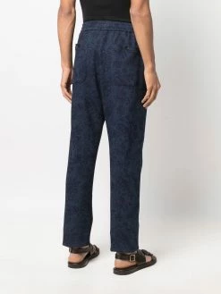 ETRO pantalon slim à motif cachemire