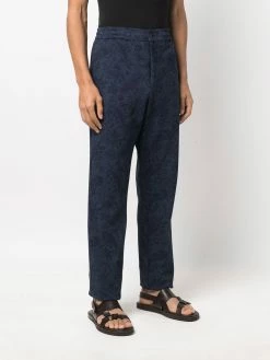 ETRO pantalon slim à motif cachemire
