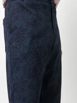 ETRO pantalon slim à motif cachemire