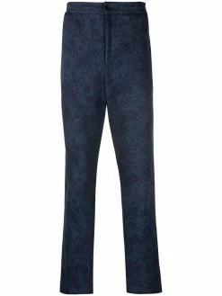 ETRO pantalon slim à motif cachemire