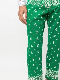 ETRO jean droit à imprimé cachemire