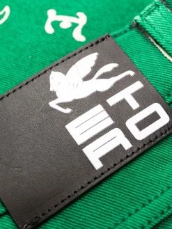 ETRO jean droit à imprimé cachemire