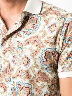 ETRO Prix Raisonnable Polo à motif cachemire polos homme 9 ETRO polo à motif cachemire