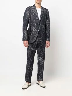 ETRO blazer à imprimé cachemire