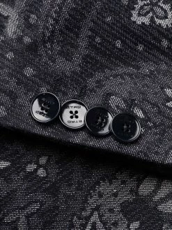 ETRO blazer à imprimé cachemire