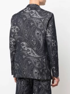 ETRO blazer à imprimé cachemire