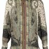 ETRO chemise en soie à imprimé cachemire