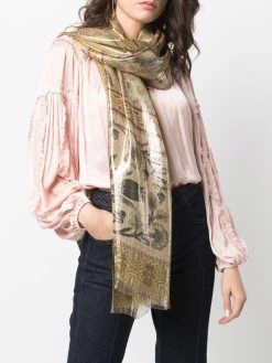 ETRO écharpe à effet jacquard