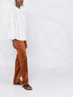 ETRO blouse à détails en dentelle