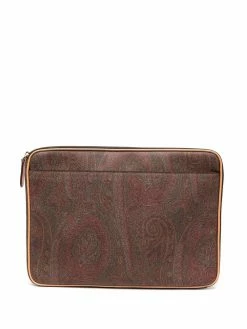ETRO pochette d'ordinateur à motif cachemire