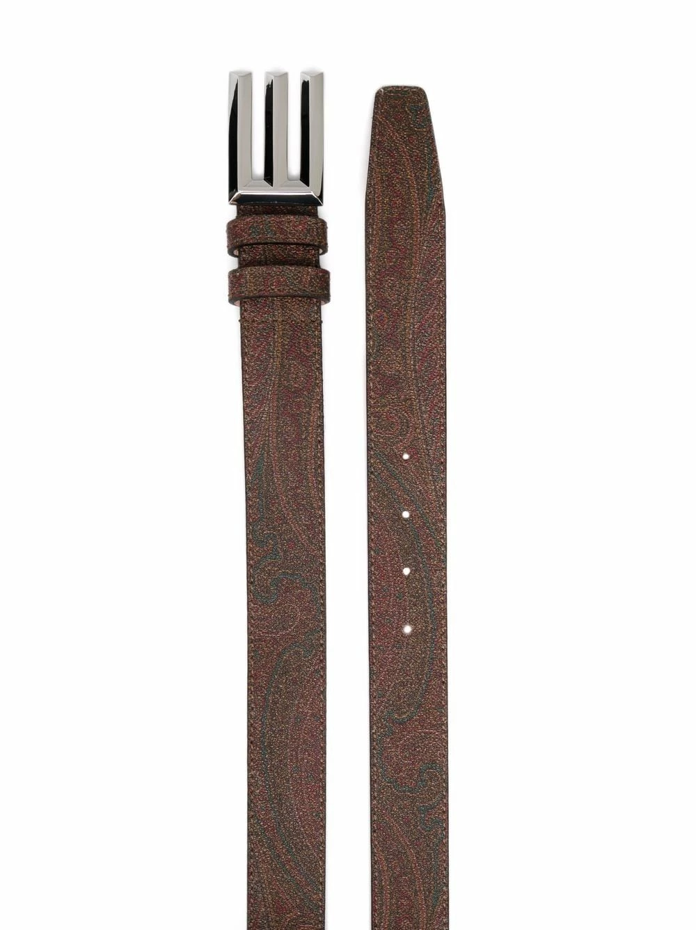 Prix Équitable ETRO Ceinture en cuir à plaque logo ceintures homme 2 ETRO ceinture en cuir à plaque logo