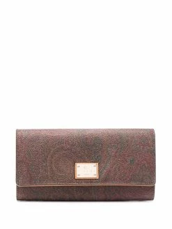 ETRO portefeuille à plaque logo