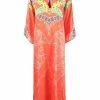 ETRO robe-caftan à motif cachemire