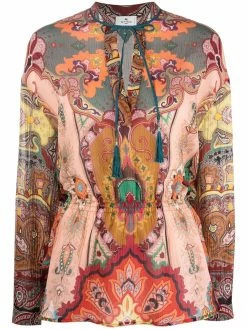 ETRO blouse à imprimé cachemire