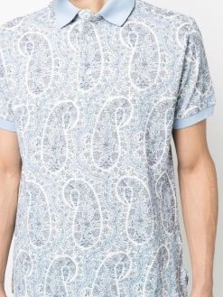 ETRO polo à imprimé cachemire